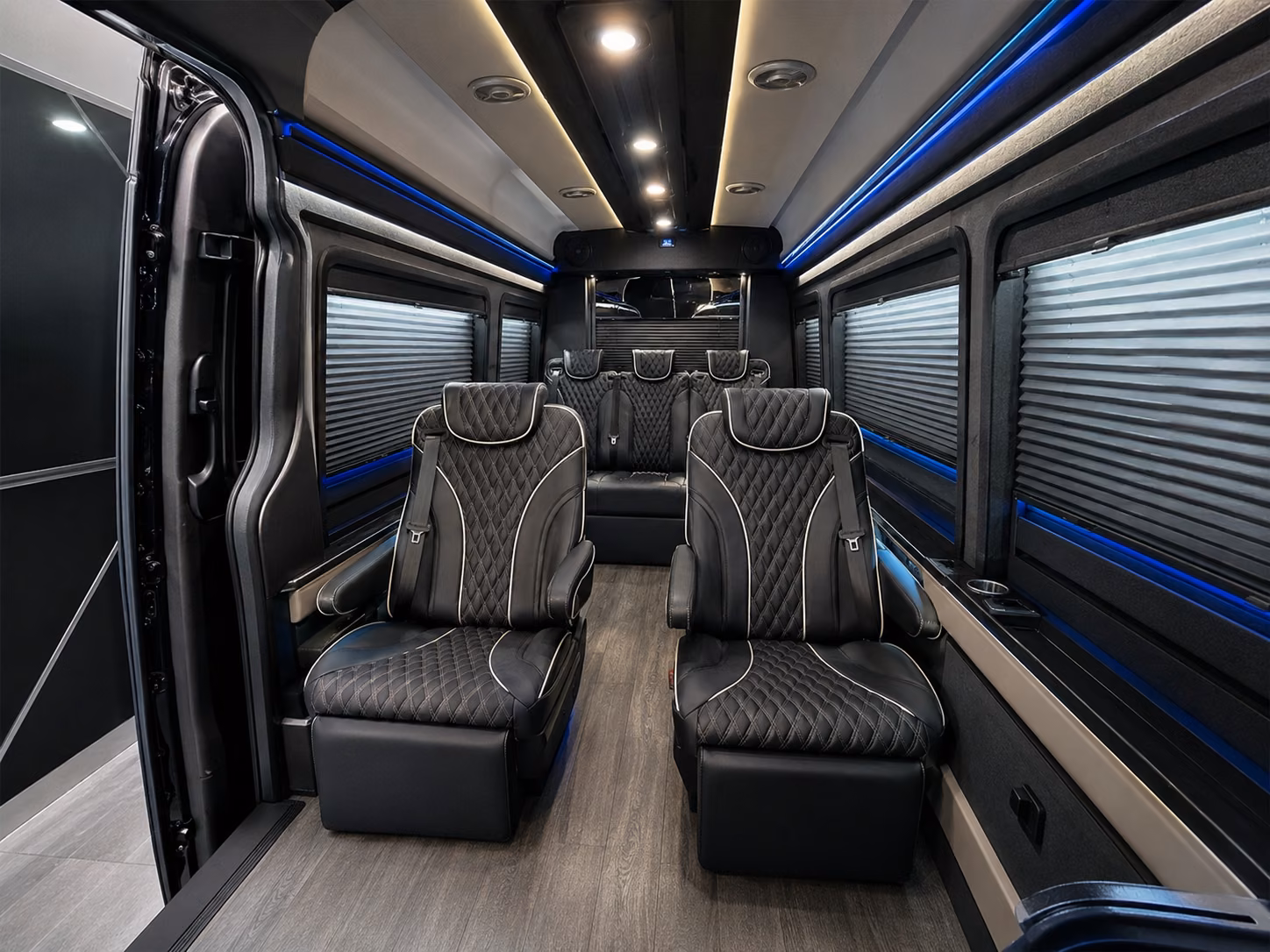 antioch 12 passenger sprinter van inside