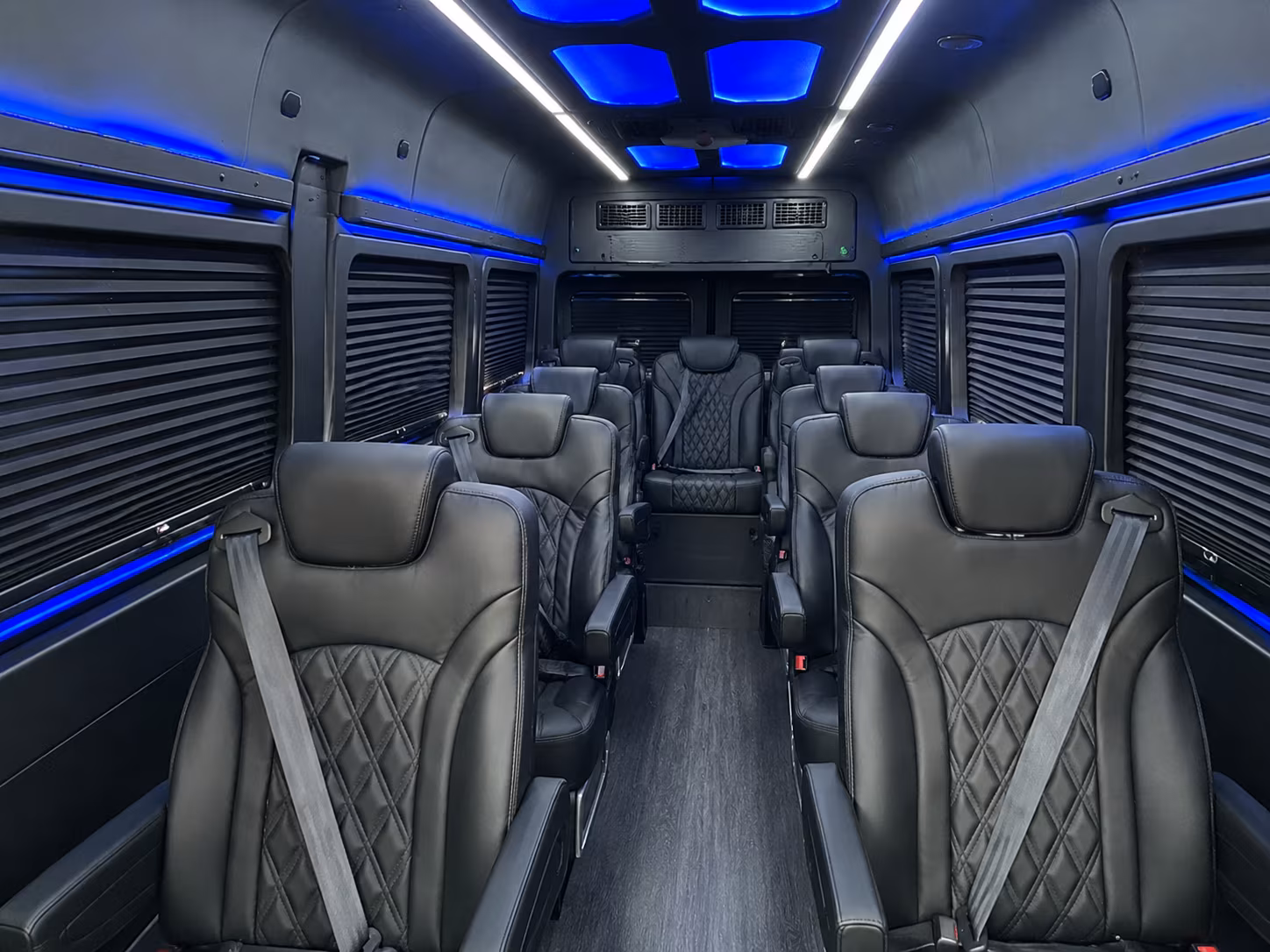 antioch 8 passenger sprinter van interior